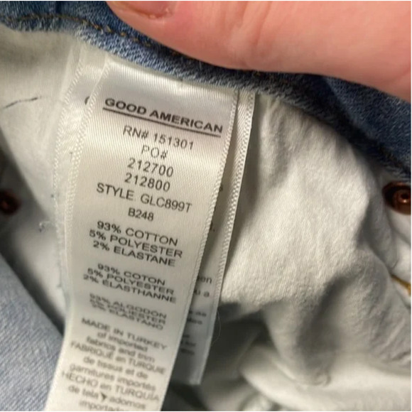 Good American Good Legs Crop Jeans Size 32 - Picture 4 of 4